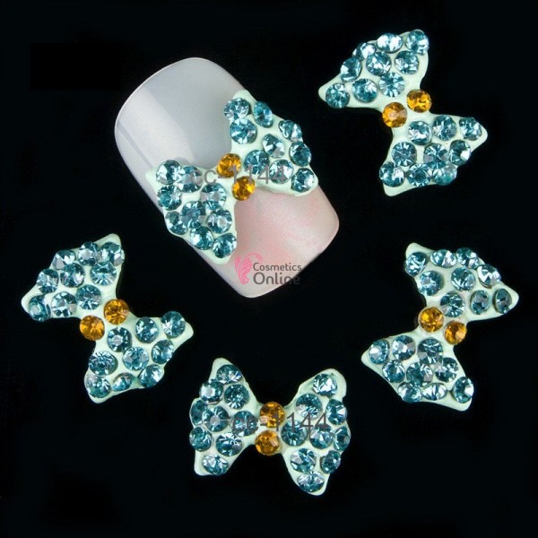 Decoratiuni 3D Metalice 085 Fundite M Bleu cu Stras